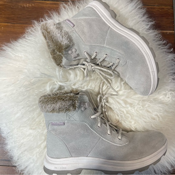 Women's Gray Winter Boots 6W - Picture 1 of 7